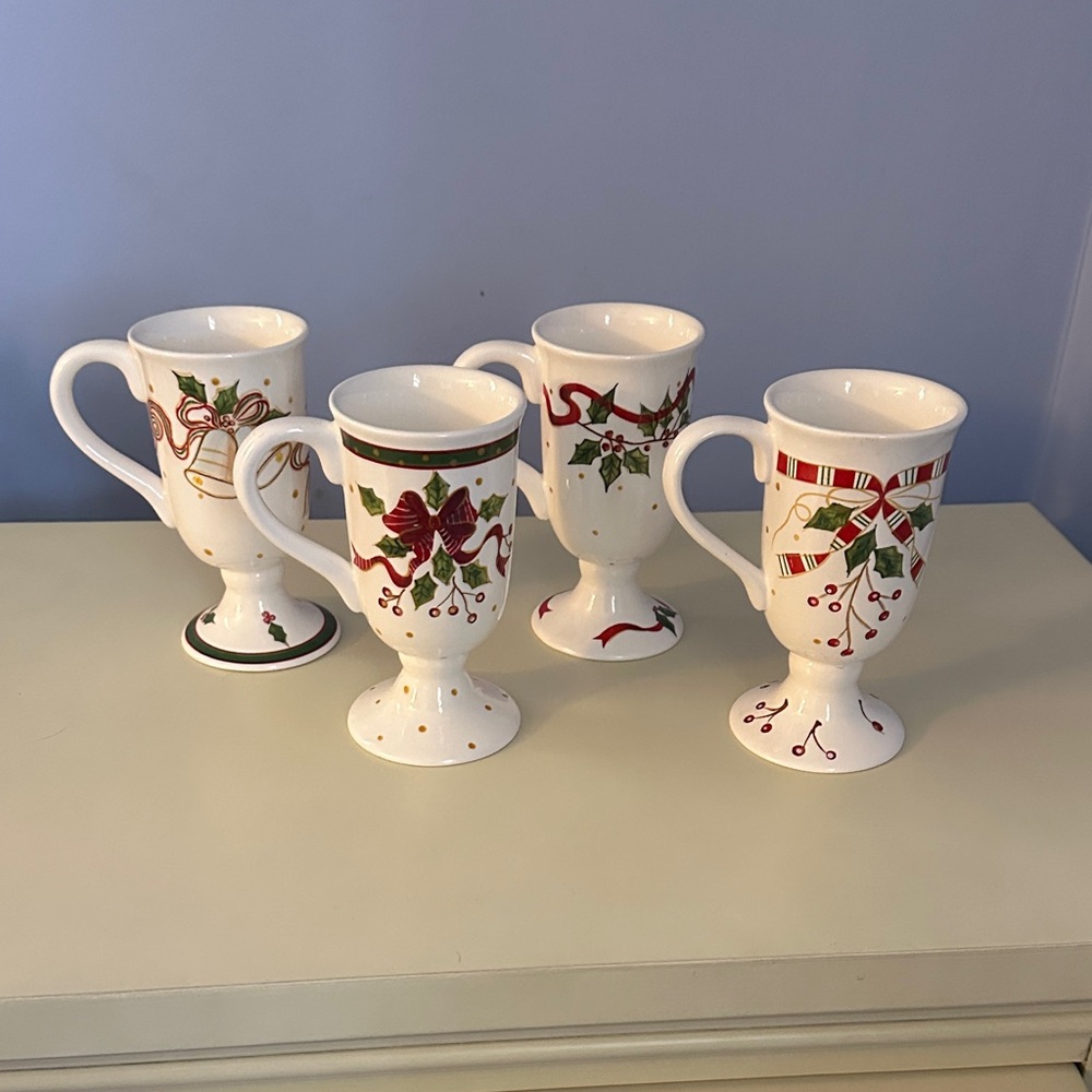 Sonoma Holiday Mug Set - Red and Green Accents